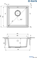 Кухонная мойка Deante ZQA_A10A - фото2