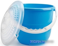 Ведро Berossi Practic Lux ИК 15447000 (голубой) - фото, картинка Ведро Berossi Practic Lux ИК 15447000 (голубой) - фото