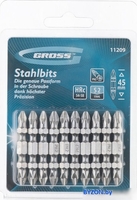 Набор бит GROSS 11209 (10 предметов) - фото