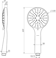 Душевая лейка Lauter Daisy 21S10167 - фото2