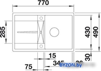 Кухонная мойка Blanco Metra 45 S-F (белый) [519083] - фото2