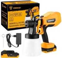 Краскораспылитель Deko SGDK20-Li 086-1020 (с 2-мя АКБ) - фото
