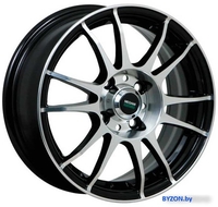 Литые диски Megami MGM-3 15x6" 4x100мм DIA 60.1мм ET 50мм BKF - фото