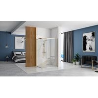 Душевой уголок Rea Solar 90x90 (золото/прозрачное стекло) - фото2