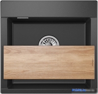 Кухонная мойка Granula ES-5201 (черный) - фото