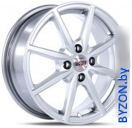 Литые диски Alcasta M63 15x6" 4x100мм DIA 60.1мм ET 40мм BKF - фото