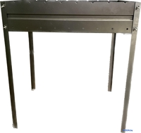 Складной мангал КЕДР плюс 700х400х800мм МСБ-700РЖБ - фото