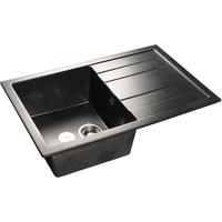 Кухонная мойка GranFest Quadro GF-Q780L (черный) - фото