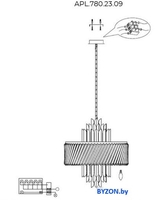 Подвесная люстра Aployt APL.780.23.09 - фото2, картинка2 Подвесная люстра Aployt APL.780.23.09 - фото2