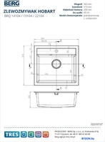 Кухонная мойка Berg Hobart BRQ14104 - фото2