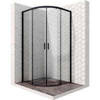 Душевой уголок Ambassador Queen Black 11011202 100х100 - фото