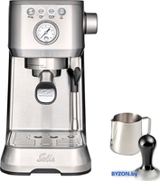 Рожковая помповая кофеварка Solis Barista Perfetta Plus (серебристый) - фото2, картинка2 Рожковая помповая кофеварка Solis Barista Perfetta Plus (серебристый) - фото2