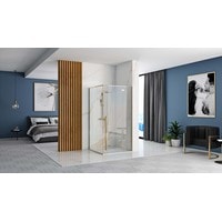 Душевой уголок Rea Fargo 90х90 (золото/прозрачное стекло) - фото2