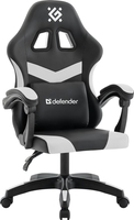 Игровое (геймерское) кресло Defender Runa (черный/белый) - фото
