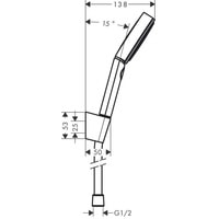 Душевой гарнитур Hansgrohe Pulsify Select 105 3jet 24302700 (белый матовый) - фото2