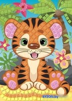 Набор для создания поделок/игрушек Десятое королевство Аппликация Тигренок 04203 - фото