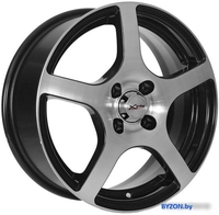Литые диски X'trike X-118 15x6" 4x100мм DIA 67.1мм ET 45мм BK/FP - фото
