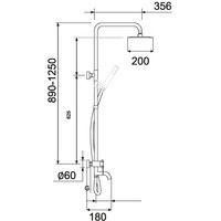 Душевая система РМС SUS124BL-009DK - фото2