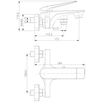 Смеситель Lemark Allegro LM5914CW - фото2, картинка2 Смеситель Lemark Allegro LM5914CW - фото2