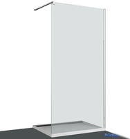 Душевая стенка MVL Walk In Line Ocean 800 MVL-O203-193-76 (хром/прозрачное стекло) - фото