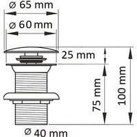 Донный клапан CeramaLux RD020 - фото2