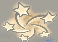 Припотолочная люстра Estares Room Star 100W 5S-APP-695x70-WHITE/WHITE-220-IP20 - фото, картинка Припотолочная люстра Estares Room Star 100W 5S-APP-695x70-WHITE/WHITE-220-IP20 - фото