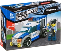 Конструктор Bondibon Полицейский Патруль. Машина ВВ3639 - фото