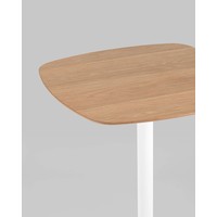 Барный стол Stool Group Form 60x60 T-005H (светлое дерево/белый) - фото2, картинка2 Барный стол Stool Group Form 60x60 T-005H (светлое дерево/белый) - фото2