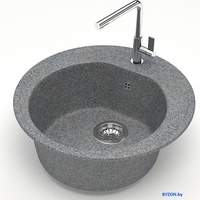 Кухонная мойка MARRBAXX Карельский камень 3/Q8 F003Q008 (темно-серый) - фото2