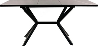 Кухонный стол ВВР Миллер (Миллер Мрамор черный 3/черный №7, стекло 120-160/80) - фото2