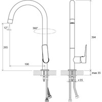 Смеситель Ravak Classic-CL 016.00 [X070085] - фото2