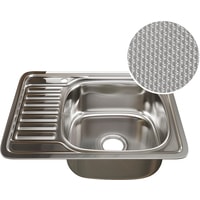 Кухонная мойка Mixline 532309 (правая, декор, 0.8 мм) - фото