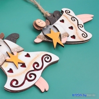 Елочная игрушка Darvish Ангел DV-C-297 (2 шт) - фото2