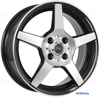 Литые диски Megami AF-07 15x6" 4x100мм DIA 60.1мм ET 50мм BKF - фото