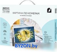 Картина по номерам Три совы Лимоны КХп_48130 - фото, картинка Картина по номерам Три совы Лимоны КХп_48130 - фото