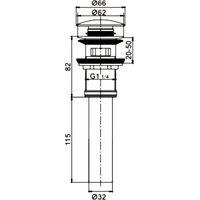 Донный клапан Rose RS12 - фото2