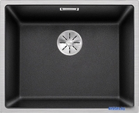 Кухонная мойка Blanco Subline 500-IF SteelFrame (антрацит) - фото, картинка Кухонная мойка Blanco Subline 500-IF SteelFrame (антрацит) - фото