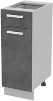 Шкаф напольный Интерлиния Компо НШ30рш1 (бетон портленд) - фото