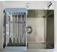 Кухонная мойка Blantek LS-5848S Brushed (набор) - фото