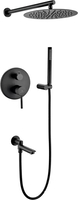 Душевая система Grocenberg GB5099BL-1 (черный матовый) - фото