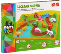 Развивающая игрушка Bondibon Веселая Ферма Бусины для нанизывания ВВ1109-1 - фото, картинка Развивающая игрушка Bondibon Веселая Ферма Бусины для нанизывания ВВ1109-1 - фото