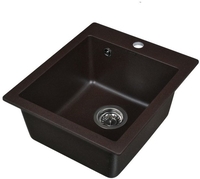 Кухонная мойка Wisent 420-27W (с сифоном GER013) - фото2