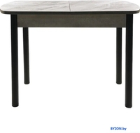 Кухонный стол ВВР Прямоугольный раздвижной (пластиковый Лавант/бетон серый/черный прямой 110-150/70) - фото2