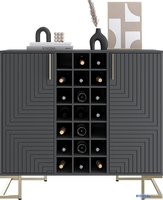 Комоды, тумбы Involux Неаполь 233H211 (графит/черный матовый/золото) - фото2, картинка2 Комоды, тумбы Involux Неаполь 233H211 (графит/черный матовый/золото) - фото2