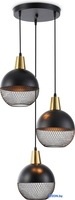 Подвесная люстра Ambrella TR8505/3 BK/CP (черный/медь) - фото, картинка Подвесная люстра Ambrella TR8505/3 BK/CP (черный/медь) - фото