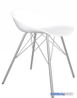 Стул Sheffilton SHT-ST19/S37 (белый/хром лак) - фото