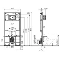 Инсталляция для унитаза Alcaplast AM1101/1200 - фото2
