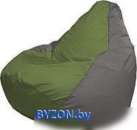 Кресло-мешок Flagman Груша Супер Мега 4XL Г5.1-224 (оливковый/серый) - фото