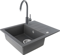 Кухонная мойка Kernau KGS A 4560 1B1D Grey Metallic - фото2