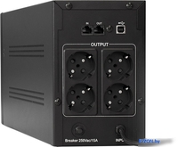 Источник бесперебойного питания ExeGate UNB-1000.LED.AVR.EURO.RJ.USB EP212518RUS - фото2